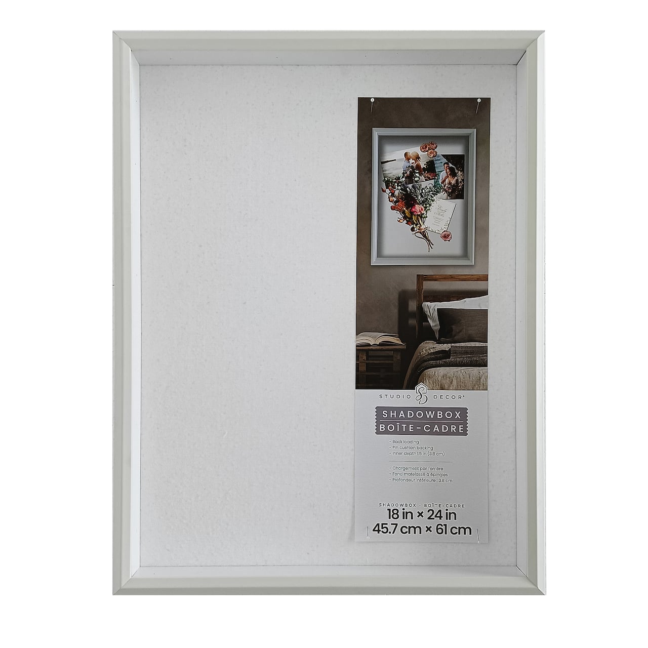 White Beveled Shadow Box by Studio Décor®